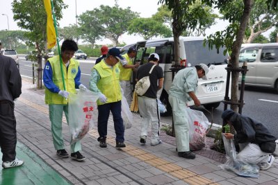 国道58号線清掃