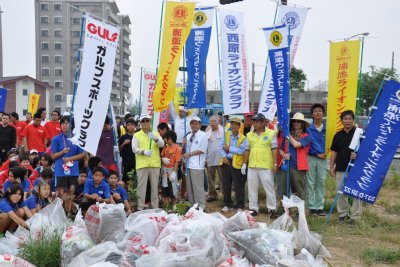 国道58号線清掃